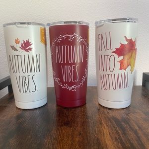 Rae Dunn Autumn themed tumblers. SOLD